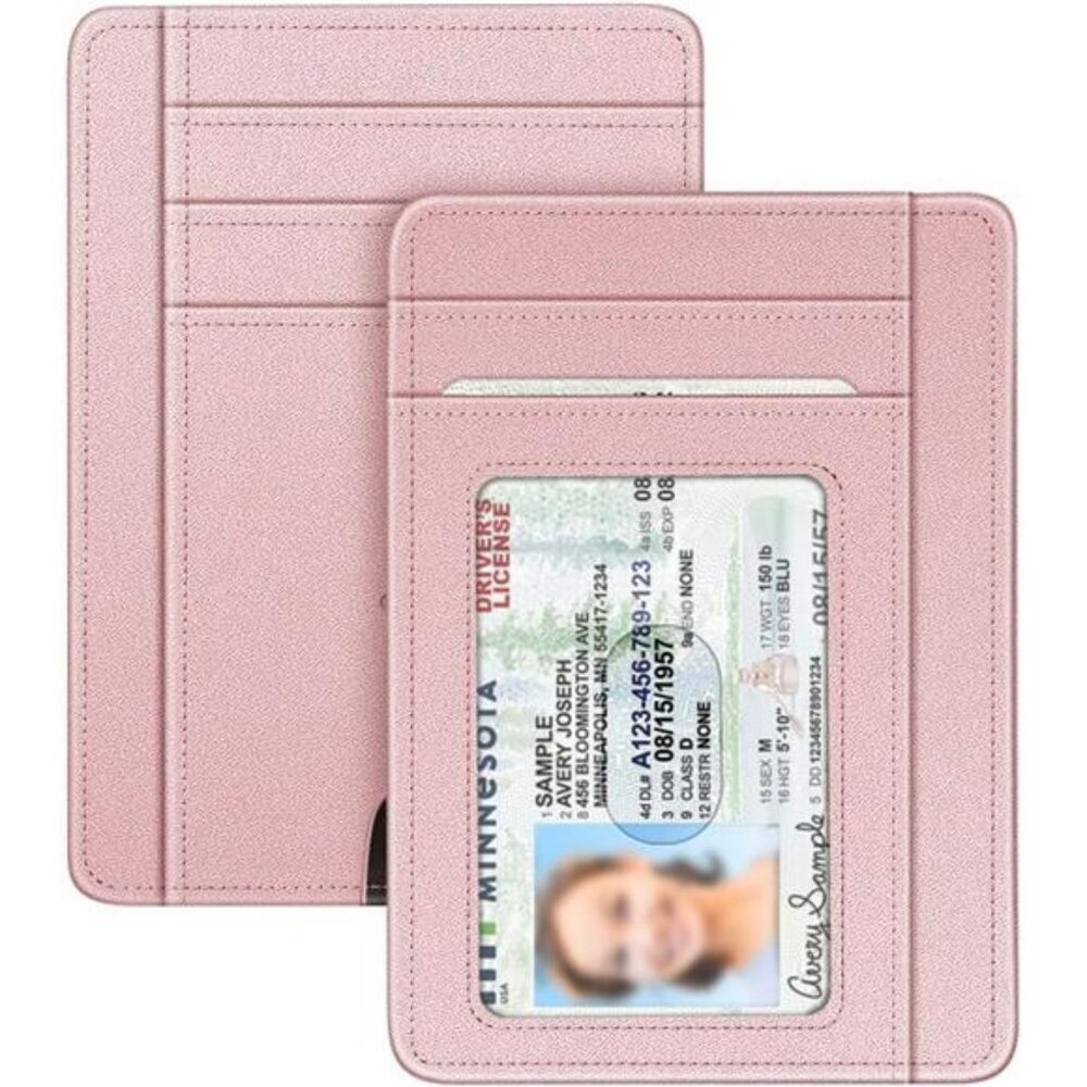 Fintie RFID Slim Credit Card Holder Wallet with ID Window for Men Women